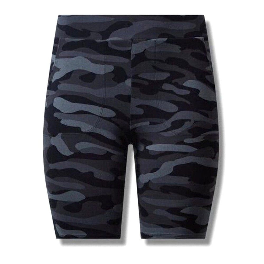 Y2K Camo Fatigue 9" Bike Shorts Pockets NWT Torrid High Waist 00 (M/L)‎